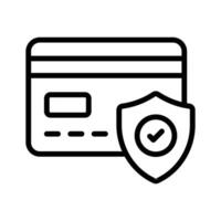 Icon representing secure payment methods with shield protection vector