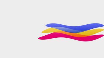Dynamic and Abstract Shapes Enhanced with a Range of Vibrant and Engaging Colors. Motion video