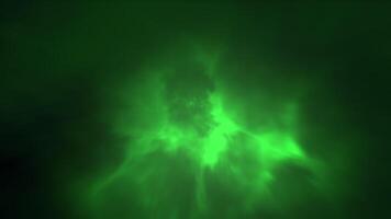 An Ethereal Green Smoke Abstract Background that captivates with its vibrant and mystical qualities. Motion video