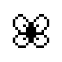 Playful bow sketch in pixel art vector
