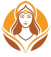 The goddess of wisdom and wisdom vector