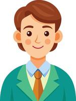 A man in a suit and tie vector