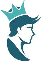 The logo for the king of the castle vector