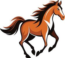 A running horse vector