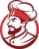 Chef cook chef head icon vector