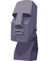 An image of a statue of an easter island head png