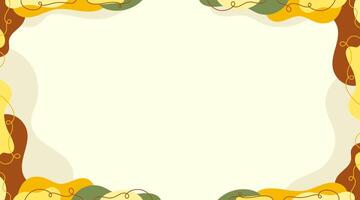 A frame with a bunch of flowers and leaves vector