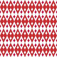Argyle with diamond red and white in seamless pattern vector