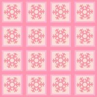 Snowflake in pink multi layer vector