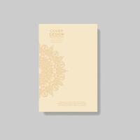A cover design for a book with a yellow and white pattern vector