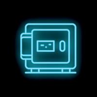 Neon generator providing emergency power during blackout vector