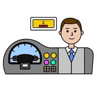 Dashboard icon with copy space on a blue background concept as A image of a dashboard icon with ample copy space on a blue background perfect for automoti vector