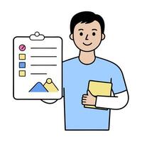 Customer application icon with copy space on white background concept as A illustration of a customer application icon with ample copy space on a white ba vector