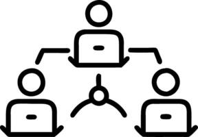 minimalize as Business team collaborating on a marketing strategy concept as A illustration of a business team collaborating on a marketing strategy using digital vector