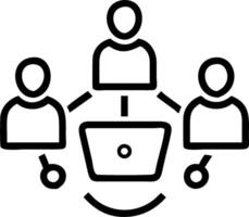 minimalize as Business team collaborating on a marketing strategy concept as A illustration of a business team collaborating on a marketing strategy using digital vector
