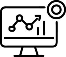 minimalize as Financial advisor using AI tools for stock market analysis concept as A illustration of a financial advisor using AI tools on a computer for stock ma vector