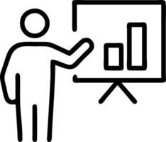 minimalize as Financial advisor using AI tools for stock market analysis concept as A illustration of a financial advisor using AI tools on a computer for stock ma vector