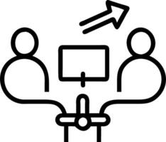 minimalize as Business team collaborating on a marketing strategy concept as A illustration of a business team collaborating on a marketing strategy using digital vector