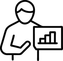 minimalize as Financial advisor using AI tools for stock market analysis concept as A illustration of a financial advisor using AI tools on a computer for stock ma vector