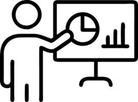 minimalize as Financial consultant advising clients on investment strategies concept as A illustration of a financial consultant in a modern office advising client vector