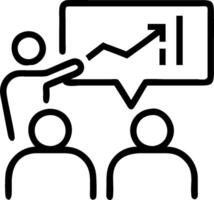minimalize as Financial expert discussing market trends concept as A illustration of a financial expert discussing market trends with colleagues using graphs and c vector