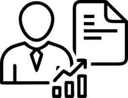 minimalize as Financial consultant advising clients on investment strategies concept as A illustration of a financial consultant in a modern office advising client vector