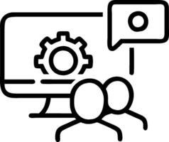 minimalize as Remote team collaborating on a software development project concept as A illustration of a remote team collaborating on a software development projec vector