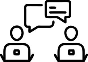 minimalize as Marketing consultant collaborating with clients concept as A illustration of a marketing consultant collaborating with clients using laptops and digi vector
