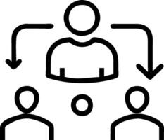 minimalize as Project manager leading a hybrid meeting concept as A illustration of a project manager leading a hybrid meeting with onsite and remote participants vector