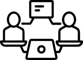 minimalize as Sales team collaborating in a virtual meeting concept as A illustration of a sales team collaborating in a virtual meeting using conferencing a vector