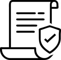 as Cybersecurity policy icon with a document and shield concept as illustration of a cybersecurity policy icon with a document and shield highlighting the role of vector