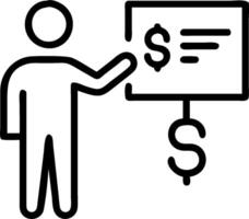as Financial advisor presenting investment plans concept as A illustration of a financial advisor presenting investment plans to clients using charts and documents vector