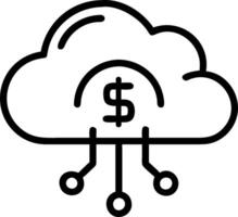 as Financial analyst using cloud computing for financial data analysis concept as A illustration of a financial analyst using cloud computing technology for financ vector