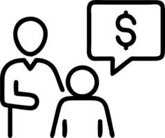 as Financial advisor discussing estate planning concept as A illustration of a financial advisor discussing estate planning with clients using documents and charts vector