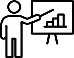 as Financial consultant leading a financial literacy workshop concept as A illustration of a financial consultant leading a financial literacy workshop using chart vector