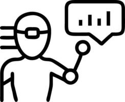as Financial planner using machine learning for financial forecasting concept as A illustration of a financial planner using machine learning technology for financ vector