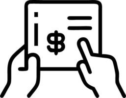as Financial planner using digital tools for budgeting concept as A illustration of a financial planner using digital tools on a tablet for budgeting and financial vector