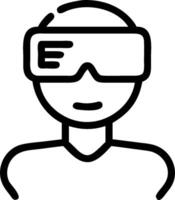 as Financial expert using augmented reality for financial education concept as A illustration of a financial expert using augmented reality technology for financia vector