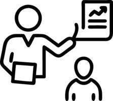 as Financial consultant advising clients on investment strategies concept as A illustration of a financial consultant in a modern office advising clients on invest vector