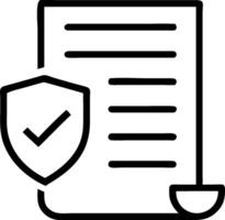 as Privacy policy icon with a document and shield concept as illustration of a privacy policy icon with a document and shield highlighting the importance of privac vector