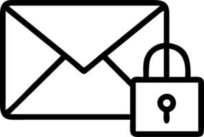 as Secure email icon with an envelope and padlock concept as illustration of a secure email icon with an envelope and padlock highlighting the importance of protec vector