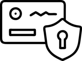 as Secure access control icon with a keycard and shield concept as illustration of a secure access control icon with a keycard and shield emphasizing the importanc vector