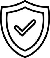 as Shield with a checkmark symbolizing verified security concept as illustration of a shield with a checkmark symbolizing verified security indicating a systems co vector