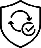 as Security update icon with a refresh symbol and shield concept as illustration of a security update icon with a refresh symbol and shield highlighting the import vector