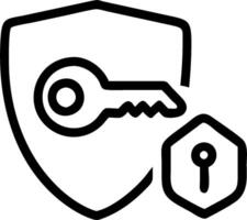 as Security token icon with a key and shield concept as illustration of a security token icon with a key and shield emphasizing the role of security tokens in prov vector