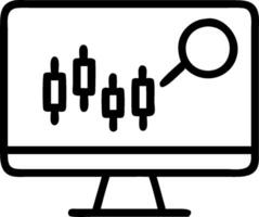 as Stock trader using AI for predictive stock trading concept as A illustration of a stock trader using AI technology on a computer for predictive stock trading hi vector