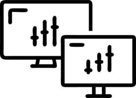 as Stock trader monitoring live stock prices concept as A illustration of a stock trader monitoring live stock prices on multiple screens emphasizing real time dat vector