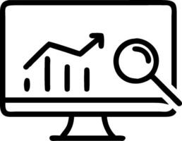 as Investment analyst evaluating market trends concept as A illustration of an investment analyst evaluating market trends on a computer highlighting expertise and vector