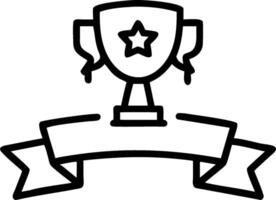 Achievement Ribbon with Badge and Trophy concept as An achievement ribbon with a badge and a trophy set against a dreamy background offering ample space for text vector