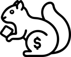 A chipmunk and a savings book symbolizing thrift and saving in double exposure with copy space. concept as A chipmunk blended with a savings book representing th vector